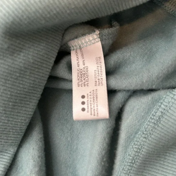 Three Dots Women's Sz Medium Butter Soft Quarter Zip Pullover Green - Picture 6 of 6